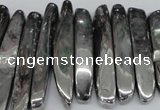 CTD529 Top drilled 10*25mm - 10*60mm wand plated agate beads