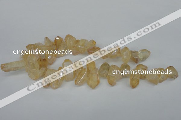 CTD541 Top drilled 12*20mm - 14*35mm nuggets plated quartz beads