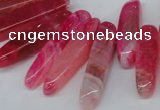 CTD585 Top drilled 6*20mm - 6*45mm wand agate gemstone beads