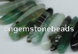 CTD588 Top drilled 6*20mm - 6*45mm wand agate gemstone beads