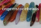 CTD590 Top drilled 6*20mm - 6*45mm wand agate gemstone beads