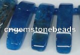 CTD600 Top drilled 10*30mm - 12*45mm wand agate gemstone beads