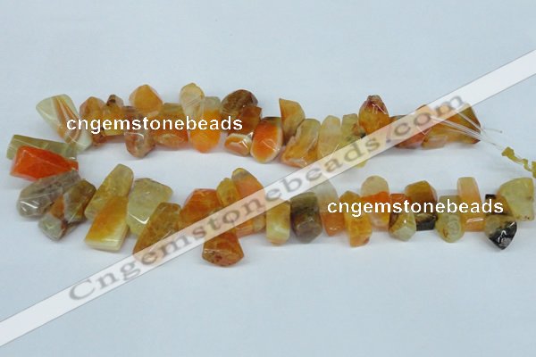 CTD603 Top drilled 10*18mm - 12*28mm nuggets agate gemstone beads