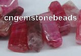 CTD604 Top drilled 10*18mm - 12*28mm nuggets agate gemstone beads