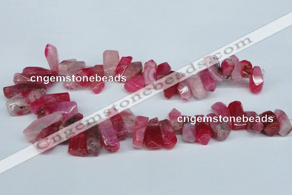 CTD604 Top drilled 10*18mm - 12*28mm nuggets agate gemstone beads