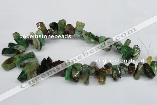 CTD605 Top drilled 10*18mm - 12*28mm nuggets agate gemstone beads