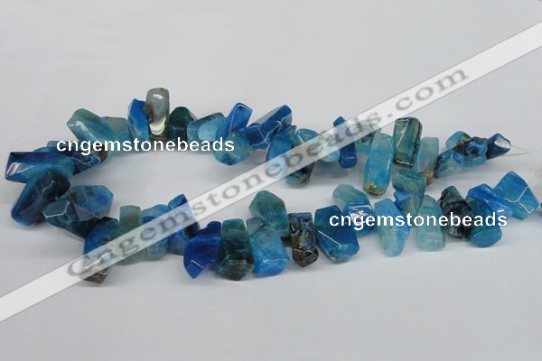CTD606 Top drilled 10*18mm - 12*28mm nuggets agate gemstone beads