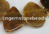 CTD611 Top drilled 25*30mm - 34*45mm freeform agate gemstone beads