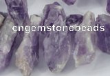 CTD620 Top drilled 12*22mm - 15*40mm nuggets amethyst beads