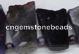 CTD659 Top drilled 25*40mm - 30*55mm freeform agate beads