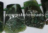 CTD660 Top drilled 25*40mm - 30*55mm freeform agate beads