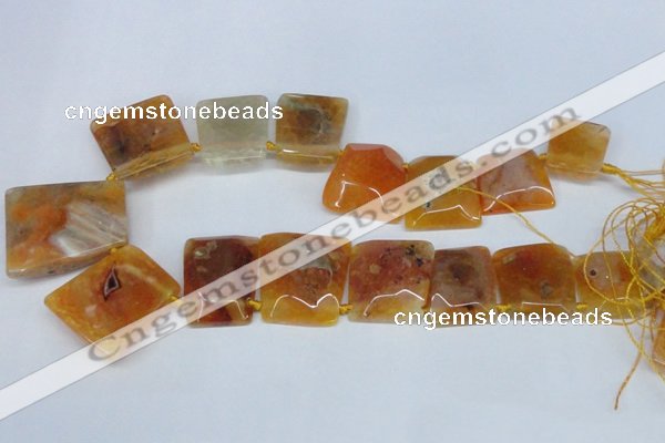 CTD662 Top drilled 25*30mm - 30*40mm freeform agate beads