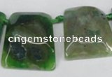 CTD664 Top drilled 25*30mm - 30*40mm freeform agate beads