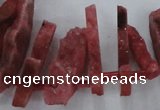 CTD671 Top drilled 10*25mm - 12*45mm wand agate gemstone beads