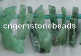 CTD673 Top drilled 10*25mm - 12*45mm wand agate gemstone beads