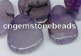 CTD687 Top drilled 18*25mm - 28*40mm freeform agate gemstone beads