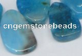 CTD689 Top drilled 18*25mm - 28*40mm freeform agate gemstone beads