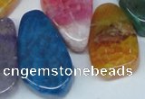 CTD690 Top drilled 18*25mm - 28*40mm freeform agate gemstone beads