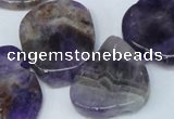 CTD691 Top drilled 18*25mm - 30*40mm freeform amethyst gemstone beads