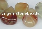 CTD696 Top drilled 18*25mm - 22*30mm freeform agate gemstone beads