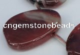 CTD700 Top drilled 30*40mm freeform agate gemstone beads