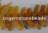 CTD710 Top drilled 12*25mm - 15*40mm wand agate gemstone beads