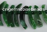 CTD713 Top drilled 12*25mm - 15*40mm wand agate gemstone beads