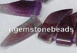 CTD733 Top drilled 15*20mm - 15*40mm wand agate gemstone beads