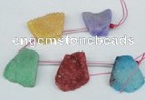 CTD765 Top drilled 25*30mm - 30*35mm freeform agate beads