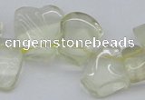 CTD824 Top drilled 15*20mm - 20*25mm freeform lemon quartz beads