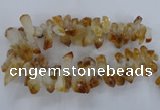 CTD840 Top drilled 10*20mm - 15*30mm nuggets citrine gemstone beads