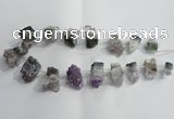 CTD954 Top drilled 15*25mm - 20*30mm nuggets druzy amethyst beads