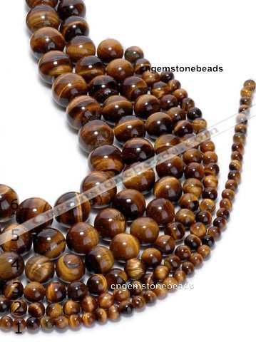 CTE02 15.5 inches round yellow tiger eye beads wholesale