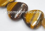 CTE07 20mm heart shape yellow tiger eye beads Wholesale