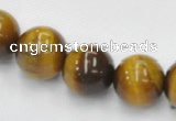 CTE08 15.5 inches 12mm round yellow tiger eye beads Wholesale