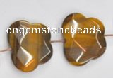 CTE10 butterfly shape 25*30mm yellow tiger eye beads wholesale