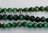 CTE1011 15.5 inches 6mm faceted round dyed green tiger eye beads