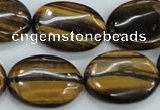 CTE104 15.5 inches 18*25mm oval yellow tiger eye beads wholesale