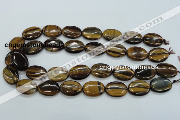 CTE104 15.5 inches 18*25mm oval yellow tiger eye beads wholesale