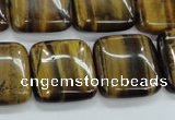 CTE106 15.5 inches 20*20mm square yellow tiger eye beads wholesale