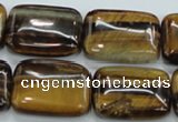 CTE107 15.5 inches 18*25mm rectangle yellow tiger eye beads wholesale