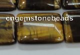 CTE108 15.5 inches 22*30mm rectangle yellow tiger eye beads wholesale