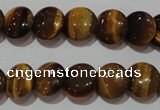 CTE1091 15.5 inches 12mm flat round yellow tiger eye beads