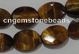 CTE1095 15.5 inches 13*18mm faceted oval yellow tiger eye beads