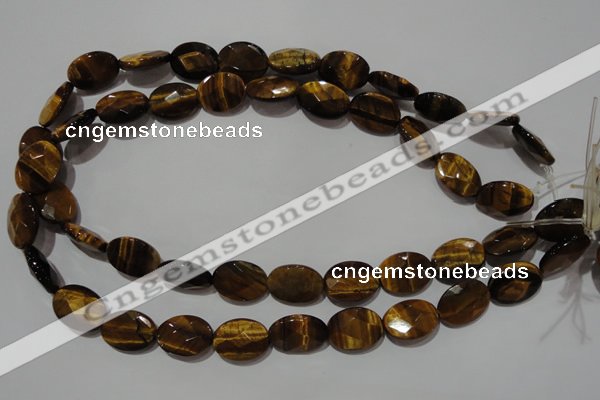 CTE1095 15.5 inches 13*18mm faceted oval yellow tiger eye beads