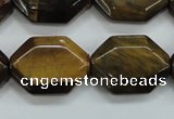 CTE112 15.5 inches 18*25mm octagonal yellow tiger eye beads wholesale