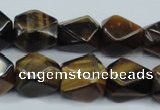 CTE118 15.5 inches 12*18mm faceted cuboid yellow tiger eye beads