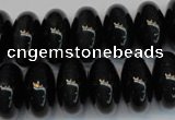 CTE1182 15.5 inches 10*18mm rondelle blue tiger eye beads