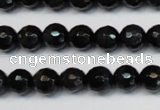 CTE1185 15.5 inches 6mm faceted round blue tiger eye beads