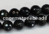 CTE1189 15.5 inches 12mm faceted round blue tiger eye beads